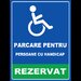 Placuta reflectorizanta parcare pentru persoana cu handicap rezervat